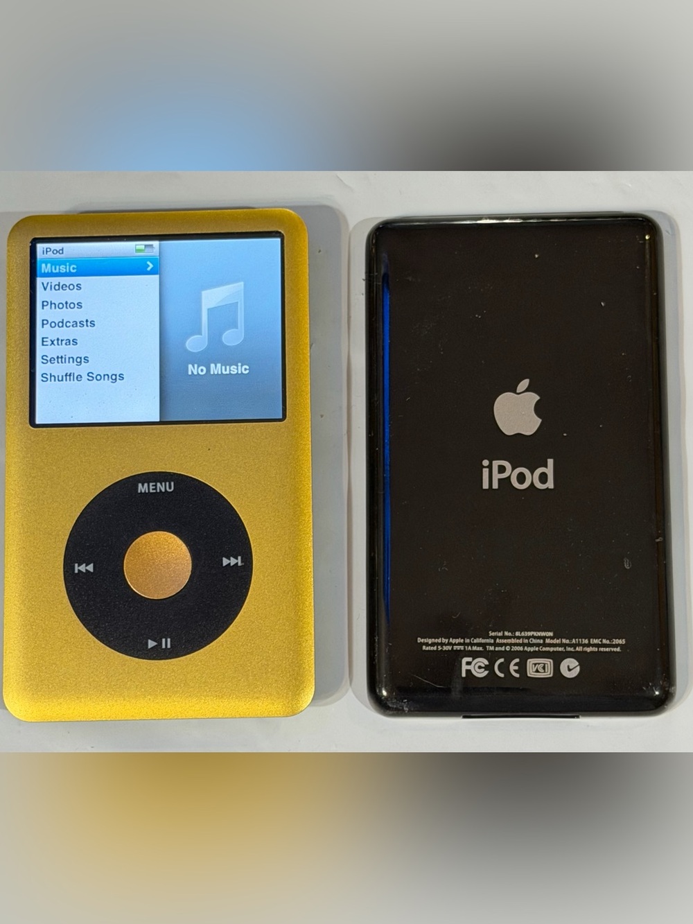 Apple IPod Classic Portable Media Player 7th generation 256gb Mello Yellow